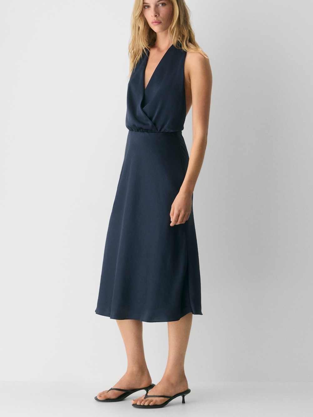 Aritzia Sprig Halter Midi Dress